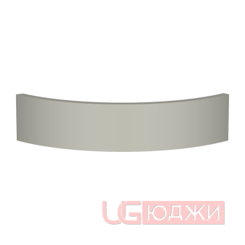 Цоколь полукруглый Эмаль Матовая R300х100мм