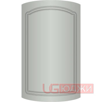 Фасад Эмаль Матовая 19мм Стандарт 3 полукруглый R300 высота 357-716мм