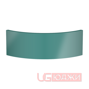 Цоколь полукруглый Эмаль Глянец R300х150мм