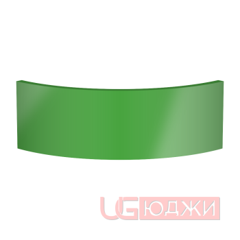 Цоколь полукруглый Эмаль Глянец R300х150мм