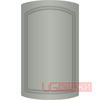 Фасад Эмаль Матовая 19мм Стандарт 3 полукруглый R300 высота 717-916мм