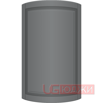 Фасад Эмаль Матовая 19мм Престиж Классика 67 полукруглый R300 высота 717-916мм