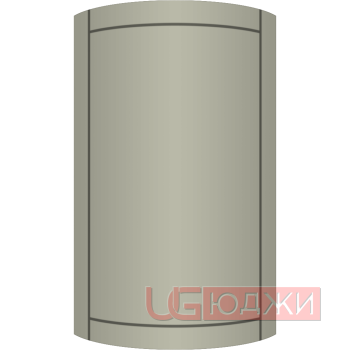 Фасад Эмаль Матовая 19мм Стандарт 6 полукруглый R300 высота 717-916мм