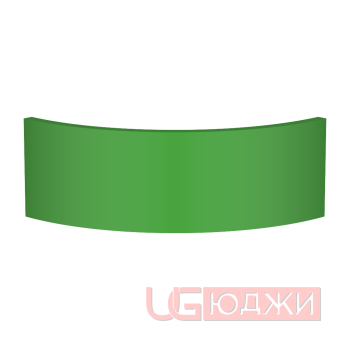 Цоколь полукруглый Эмаль Матовая R300х150мм