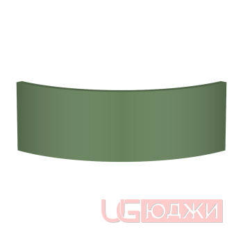 Цоколь полукруглый Эмаль Матовая R300х150мм