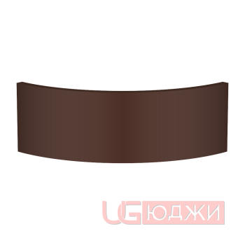 Цоколь полукруглый Эмаль Матовая R300х150мм