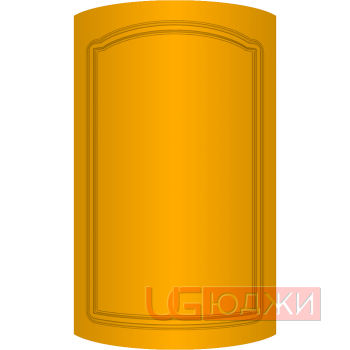 Фасад Эмаль Матовая 19мм Стандарт 3 полукруглый R300 высота 717-916мм