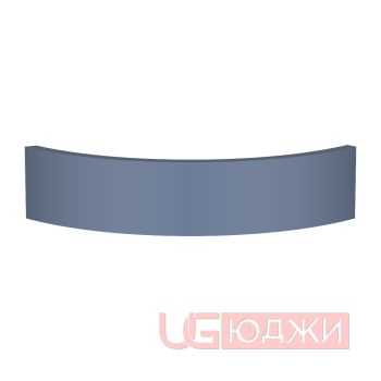 Цоколь полукруглый Эмаль Матовая R300х100мм