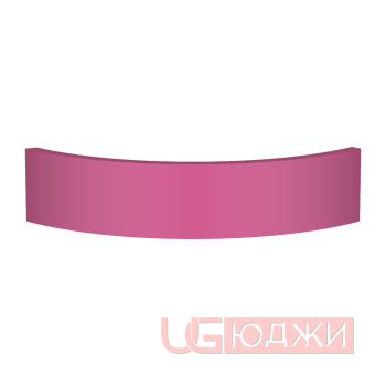 Цоколь полукруглый Эмаль Матовая R300х100мм