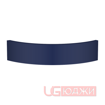 Цоколь полукруглый Эмаль Матовая R300х100мм