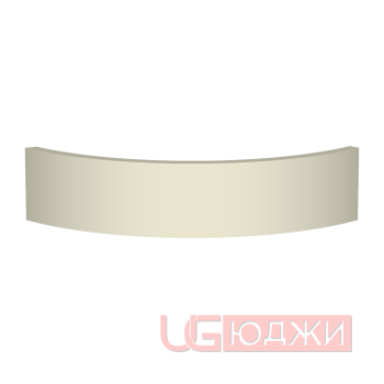 Цоколь полукруглый Эмаль Матовая R300х100мм