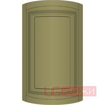 Фасад Эмаль Матовая 19мм Престиж Классика 66 полукруглый R300 высота 717-916мм