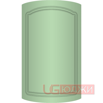 Фасад Эмаль Матовая 19мм Стандарт 3 полукруглый R300 высота 717-916мм