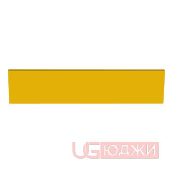 Цоколь прямой Эмаль Матовая 2300х100х19мм