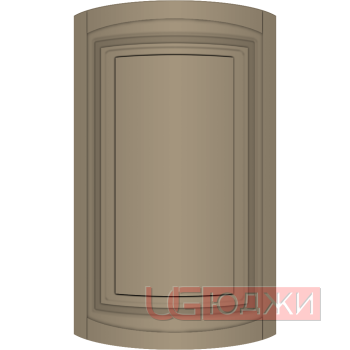 Фасад Эмаль Матовая 19мм Престиж Классика 66 полукруглый R300 высота 717-916мм