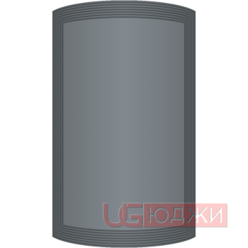 Фасад Эмаль Матовая 19мм Престиж Модерн 77 полукруглый R300 высота 357-716мм