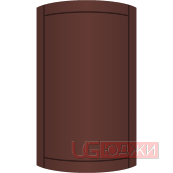 Фасад Эмаль Матовая 19мм Стандарт 6 полукруглый R300 высота 717-916мм