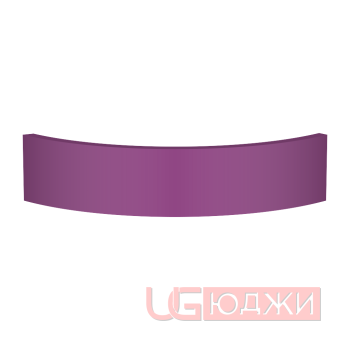 Цоколь полукруглый Эмаль Матовая R300х100мм