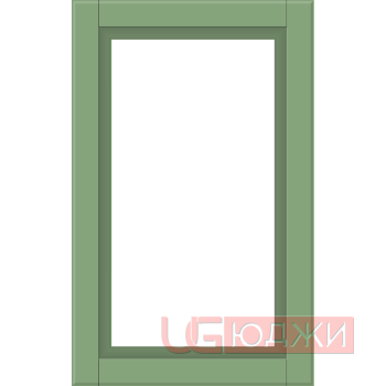 Фасад Эмаль Матовая 19мм Престиж Классика 67 Витрина