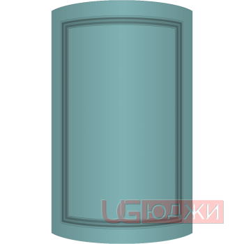 Фасад Эмаль Матовая 19мм Престиж Классика 73 полукруглый R300 высота 357-716мм