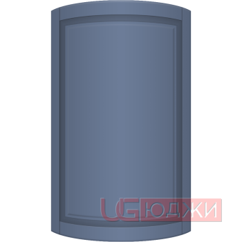 Фасад Эмаль Матовая 19мм Престиж Классика 67 полукруглый R300 высота 717-916мм