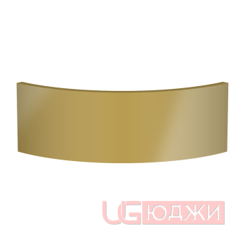 Цоколь полукруглый Эмаль Глянец R300х150мм