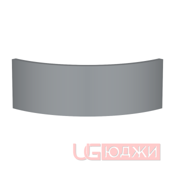 Цоколь полукруглый Эмаль Матовая R300х150мм