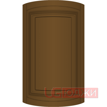 Фасад Эмаль Матовая 19мм Престиж Классика 66 полукруглый R300 высота 357-716мм
