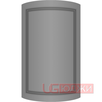 Фасад Эмаль Матовая 19мм Престиж Классика 73 полукруглый R300 высота 717-916мм