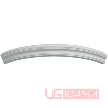Карниз верхний полукруглый Эмаль Матовая R300х60мм