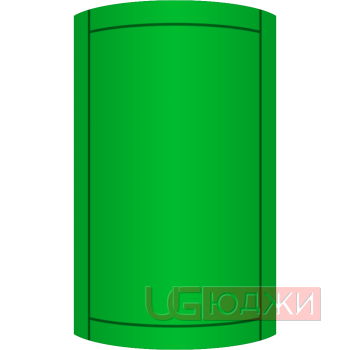 Фасад Эмаль Матовая 19мм Стандарт 6 полукруглый R300 высота 717-916мм