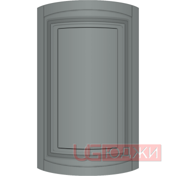 Фасад Эмаль Матовая 19мм Престиж Классика 66 полукруглый R300 высота 717-916мм