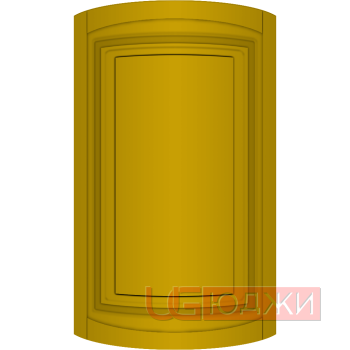 Фасад Эмаль Матовая 19мм Престиж Классика 66 полукруглый R300 высота 357-716мм