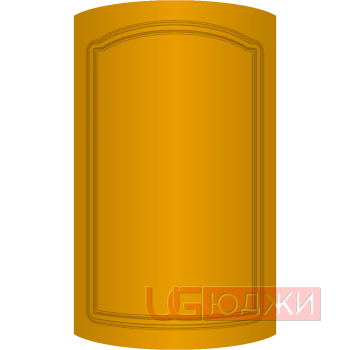 Фасад Эмаль Матовая 19мм Стандарт 3 полукруглый R300 высота 717-916мм