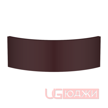 Цоколь полукруглый Эмаль Матовая R300х150мм