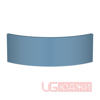 Цоколь полукруглый Эмаль Матовая R300х150мм