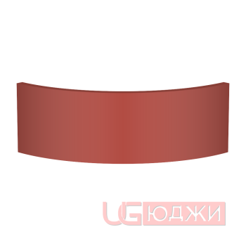 Цоколь полукруглый Эмаль Матовая R300х150мм