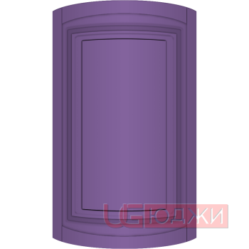 Фасад Эмаль Матовая 19мм Престиж Классика 66 полукруглый R300 высота 357-716мм