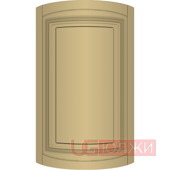 Фасад Эмаль Матовая 19мм Престиж Классика 66 полукруглый R300 высота 717-916мм