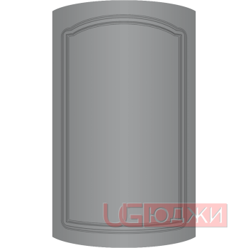 Фасад Эмаль Матовая 19мм Стандарт 3 полукруглый R300 высота 357-716мм