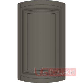 Фасад Эмаль Матовая 19мм Престиж Классика 66 полукруглый R300 высота 717-916мм