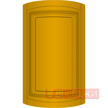 Фасад Эмаль Матовая 19мм Престиж Классика 66 полукруглый R300 высота 357-716мм