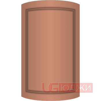 Фасад Эмаль Матовая 19мм Престиж Классика 73 полукруглый R300 высота 357-716мм