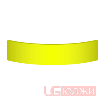 Цоколь полукруглый Эмаль Матовая R300х100мм