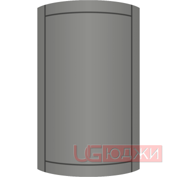 Фасад Эмаль Матовая 19мм Стандарт 6 полукруглый R300 высота 357-716мм