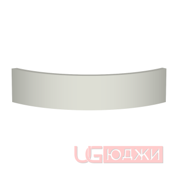 Цоколь полукруглый Эмаль Матовая R300х100мм