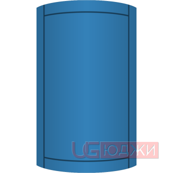 Фасад Эмаль Матовая 19мм Стандарт 6 полукруглый R300 высота 717-916мм