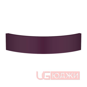 Цоколь полукруглый Эмаль Матовая R300х100мм