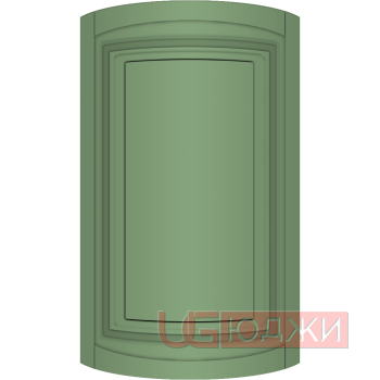 Фасад Эмаль Матовая 19мм Престиж Классика 66 полукруглый R300 высота 717-916мм