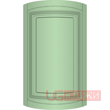 Фасад Эмаль Матовая 19мм Престиж Классика 66 полукруглый R300 высота 717-916мм